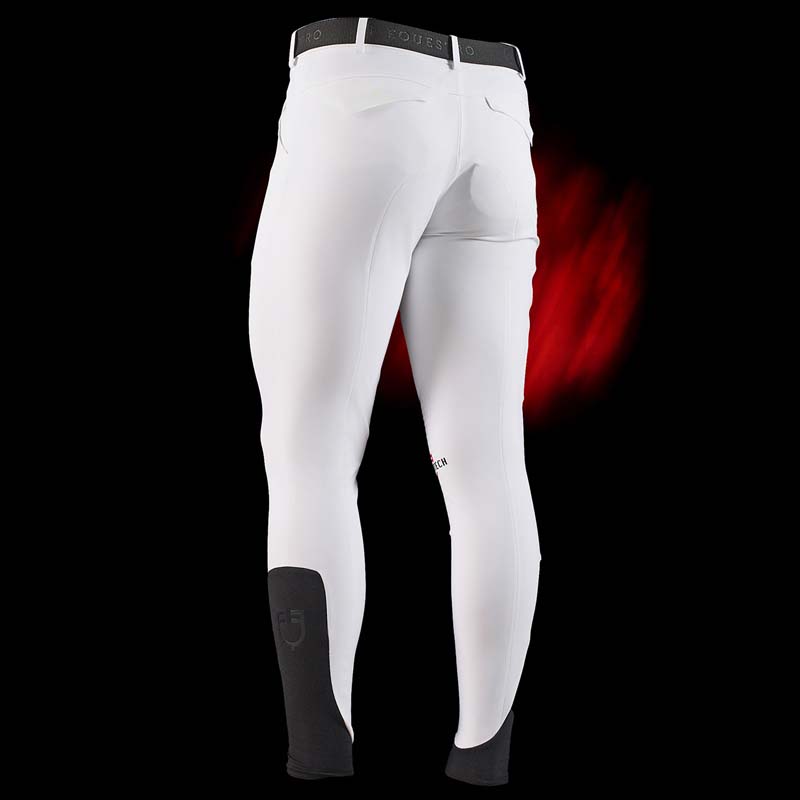Equestro ridertechnology men riding breeches with knee grip - 9955