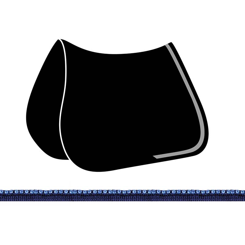 Customization Equiline saddlecloth with trimming rhinestones - 3986