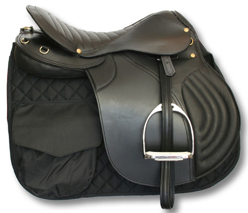 Saddle trekking average with accessories