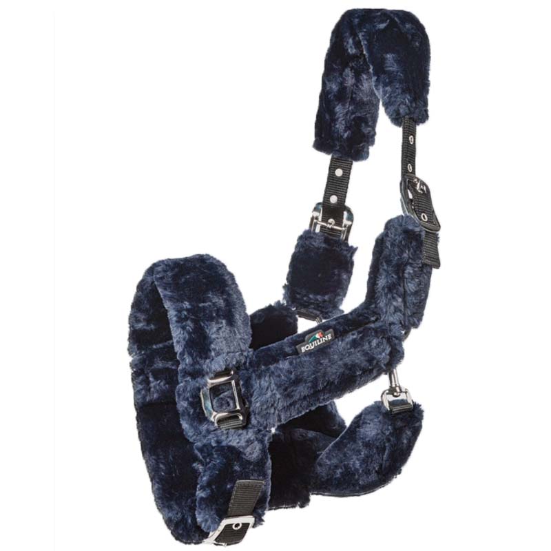 Bridle in Equiline nylon with padding in ecological lamb mod. Terris - 0302