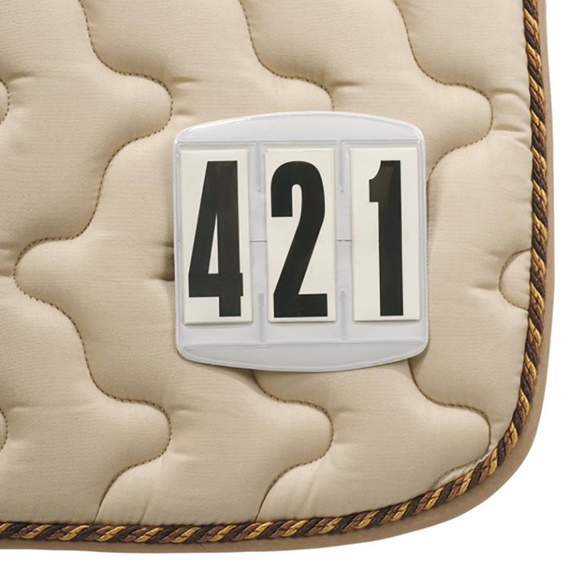 Saddlecloth holders three digits with velcro plate for starting