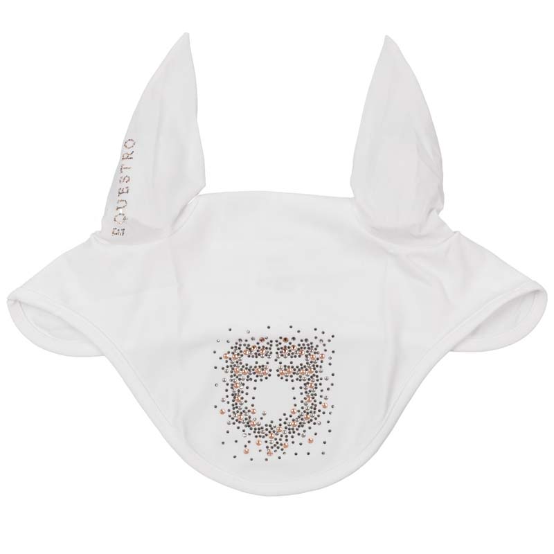 Equestro fly veil in technical fabric with crystal logo - 0414