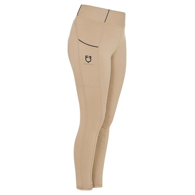 Kids junior leggings Equestro grip full seat unisex - 3959