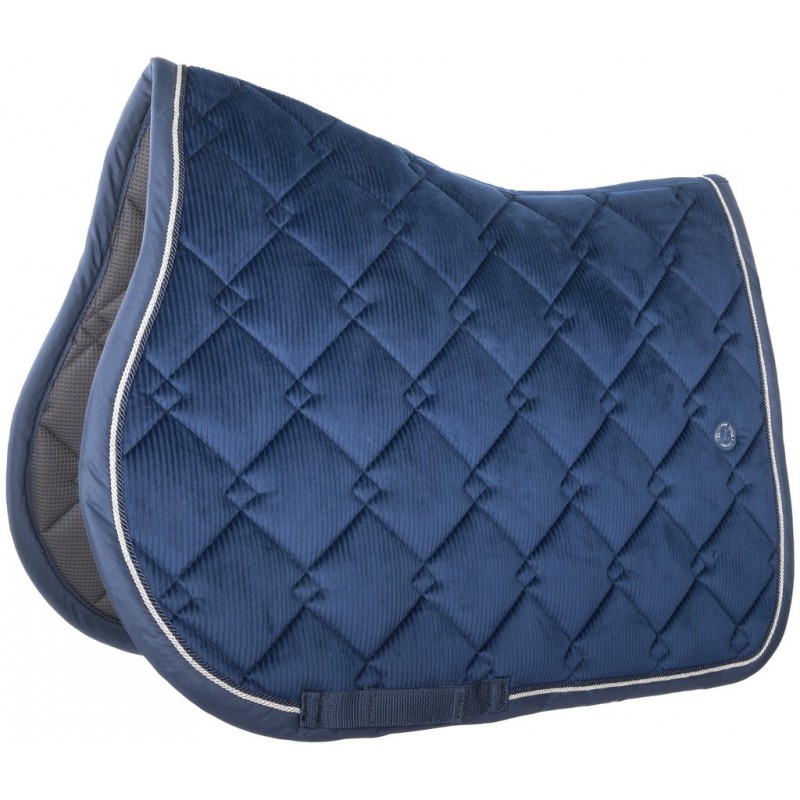 Lami-cell corduroy velvet english saddle pad - 3621