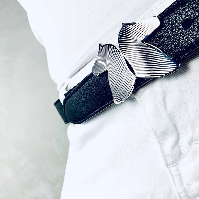 Desori unisex riding belt in calfskin model jewel - 3828