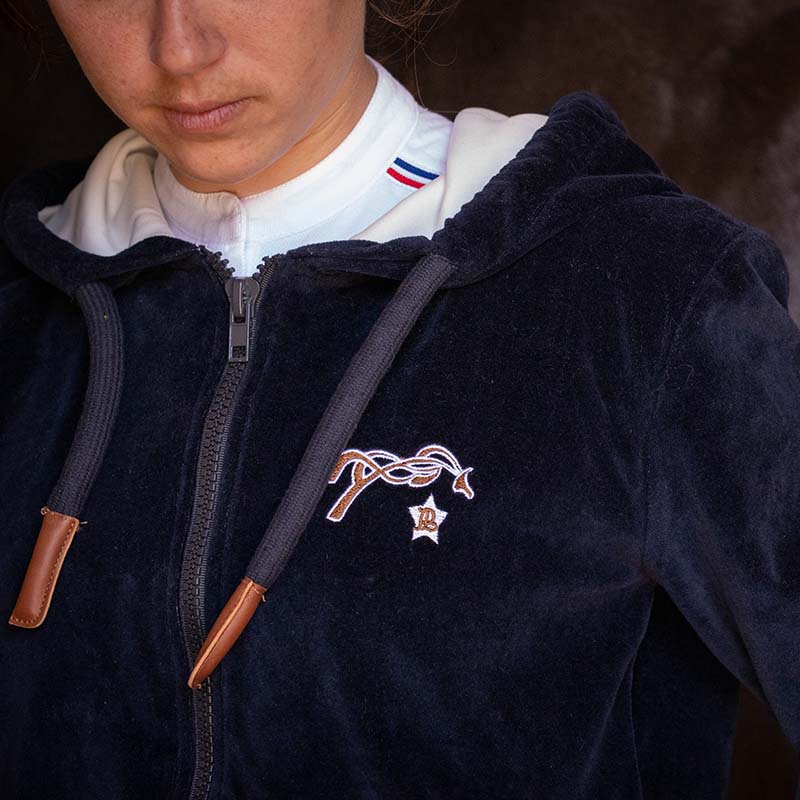 Hoodie for women and girls penelope model emy velvet - 3581