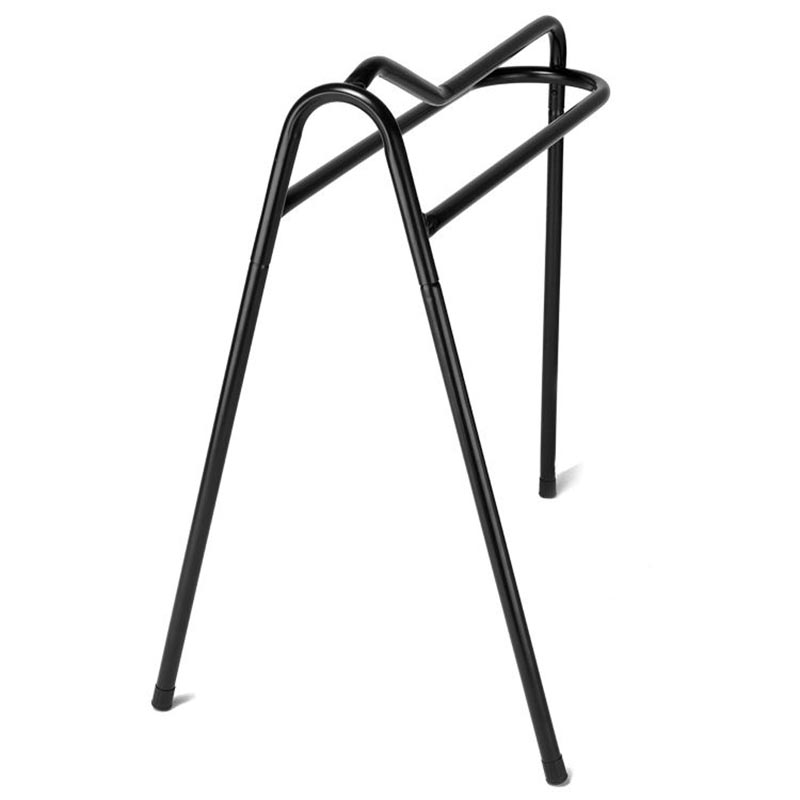 Varnished iron portable saddle rack