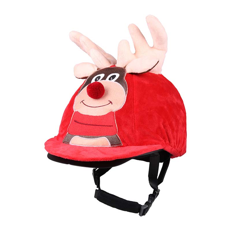 Christmas reindeer helmet cover for riders