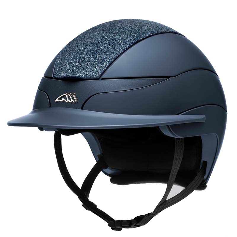 Equiline XANTO Riding Helmet Swarovski Top and Logo - Standard visor - 3241