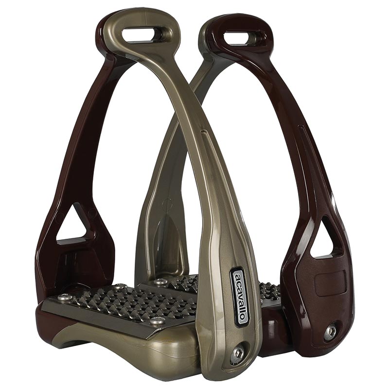 Riding stirrups acavallo model opera with flag - 3134