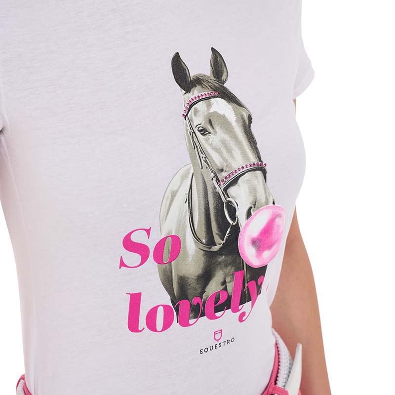 Equestro women's t-shirt w/print so lovely - 9758