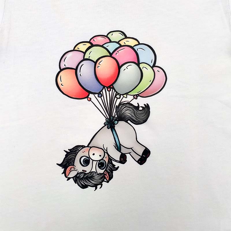 T-shirt matingold junior horse balloons - 2252