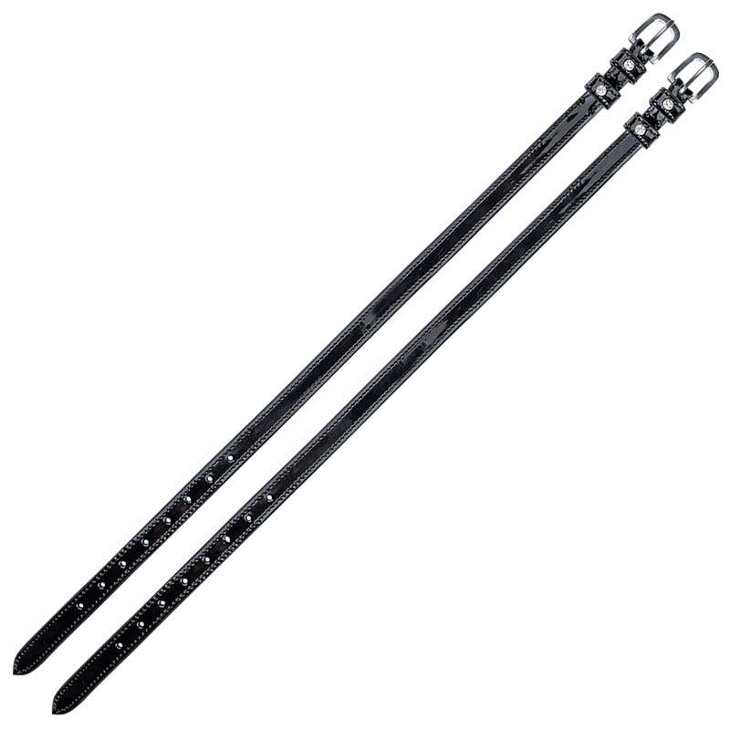 Leather spur straps model stone