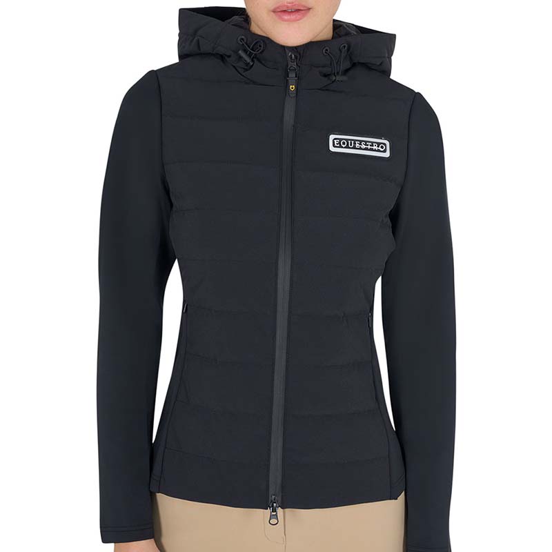 Equestro hooded down jacket women