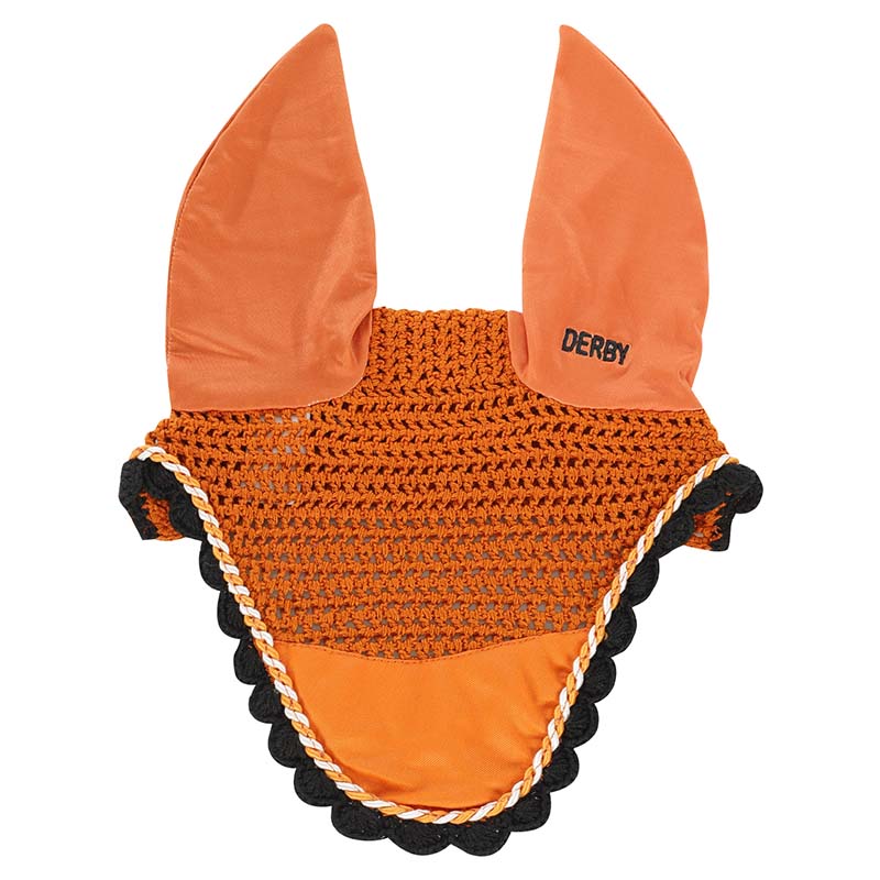 Cotton fly bonnet with edge in lanyards