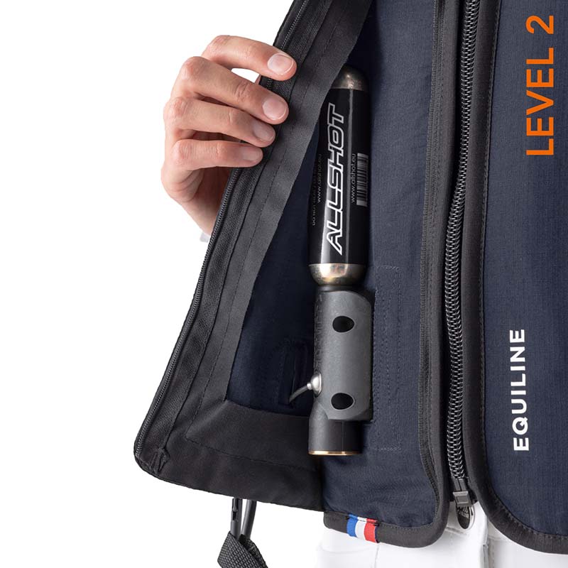 Equiline Belair Airbag Vest Level 2 with Back Protector - Horse Riding and Show Jumping - 3439