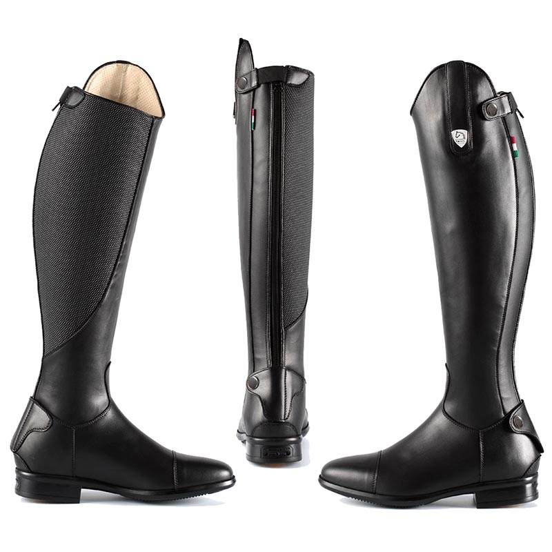 Full grain leather riding boots tattini terranova interchangeable straps at your choice