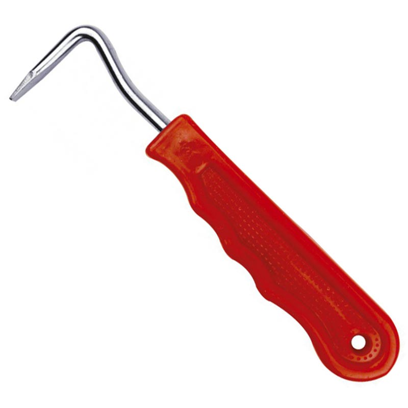 Plastic hoof pick with hook - 0727