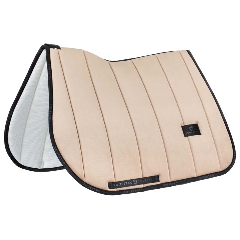 Jumping saddle pad equestro velvet in technical fabric - 3606