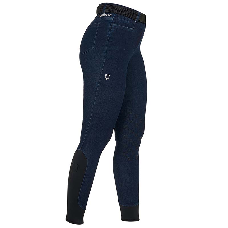 Women’s Riding Jeans Equestro Denim Look with Knee Grip - 9985