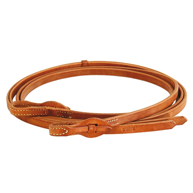 Schutz brothers western harness leather reins barb-wire