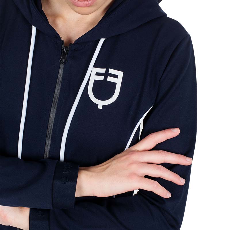 Ladies Equestro hoodie full zip sweatshirt  - 2679