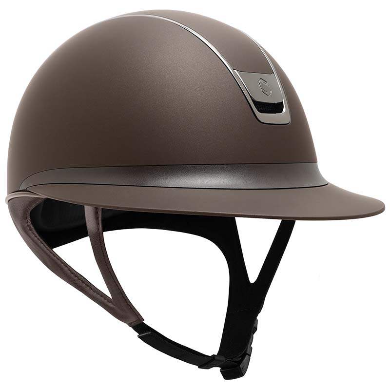Samshield miss shield 2.0 shadowmatt helmet with chrome blason - 3264