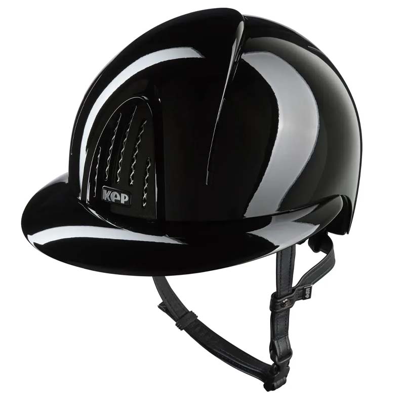 KEP Smart Nova Metal Polish Polo Helmet - wide visor, glossy