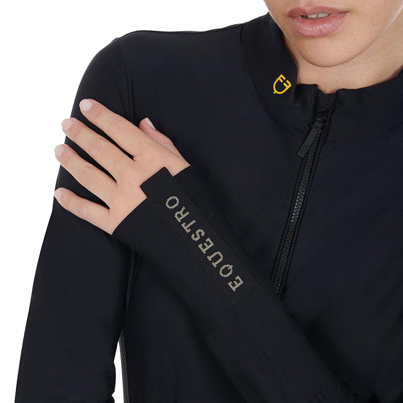 Equestro training polo woman slim fit long sleeve - 9734