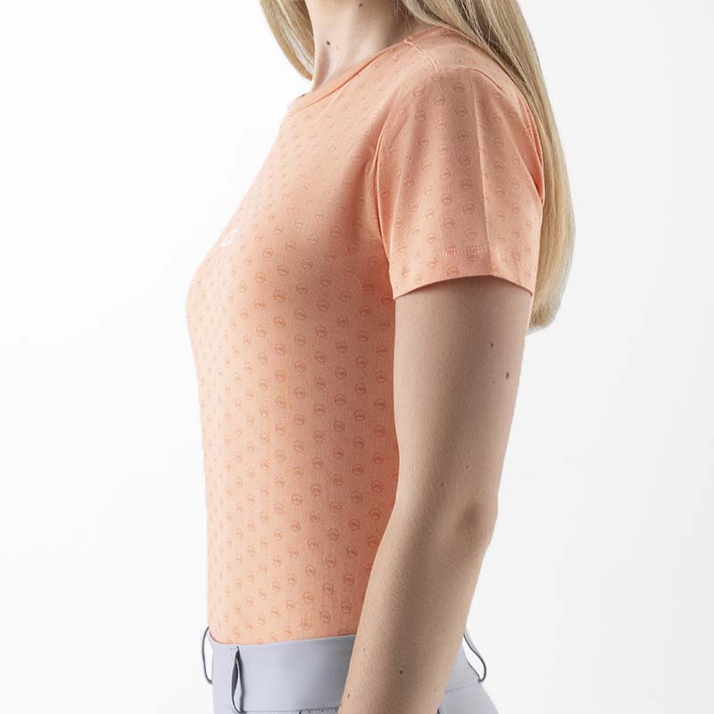 Equiline celpy women’s t-shirt all-over logo print