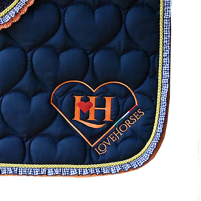 Technical lovehorses saddlecloth customizable heart - 3614