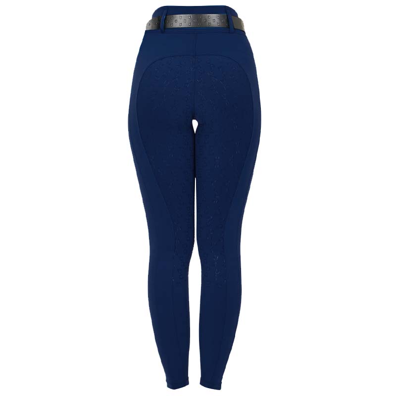 Equestro Women’s Riding Leggings w/Full-Grip, High waist, Belt loops - 9765