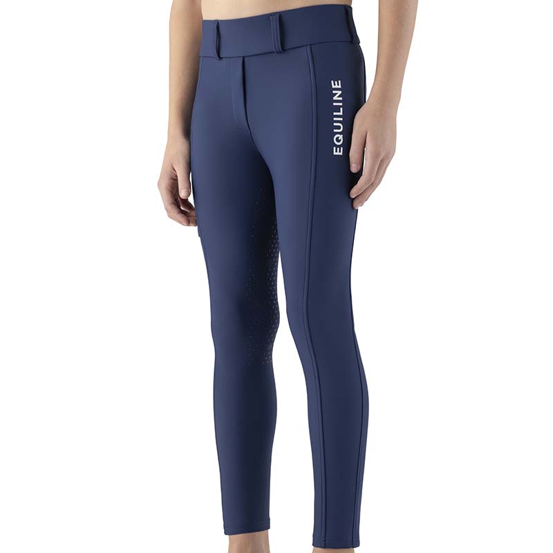 Equiline Girls’ Thermal Riding Leggings Fleece-lined Full Grip