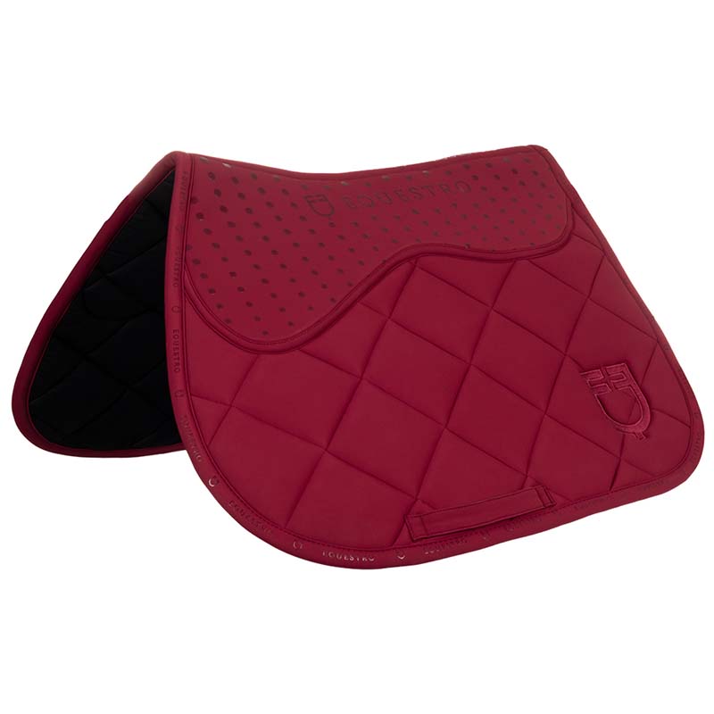 Equestro jumping saddle pad with silicone grip