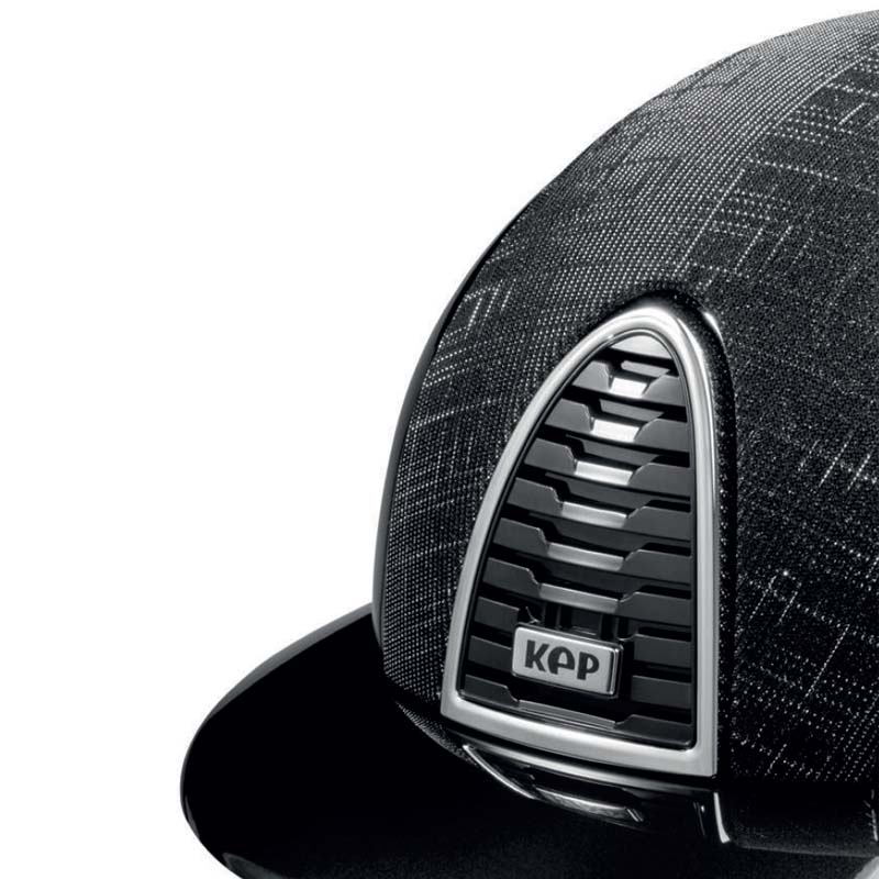 Helmet kep italia cromo 2.0 textile - front glitter galassia - 3328