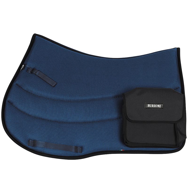 Rectangular sympatex saddle pad for trekking with pockets various colours