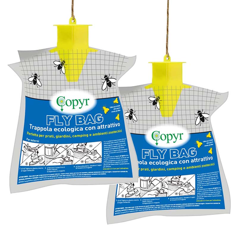 Set of 2 pieces art. 6240 fly bag ecological catcher
