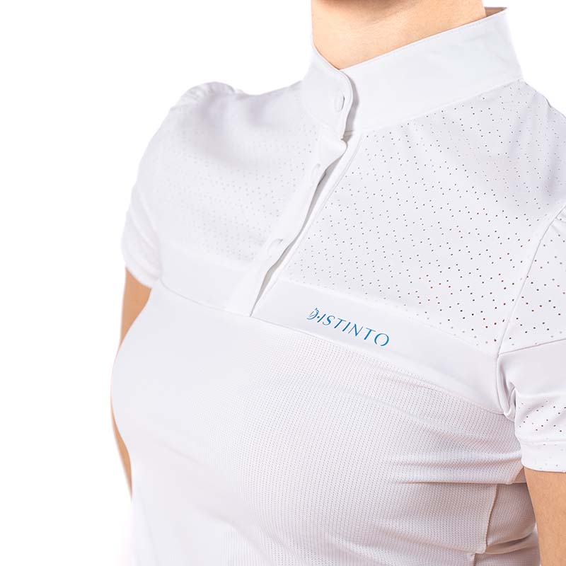 Women’s short-sleeve show polo d-istinto – dots model - 3477