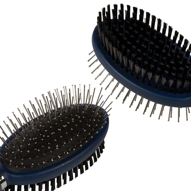 Hkm dual-use mane & tail brush with gel handle  - 0696
