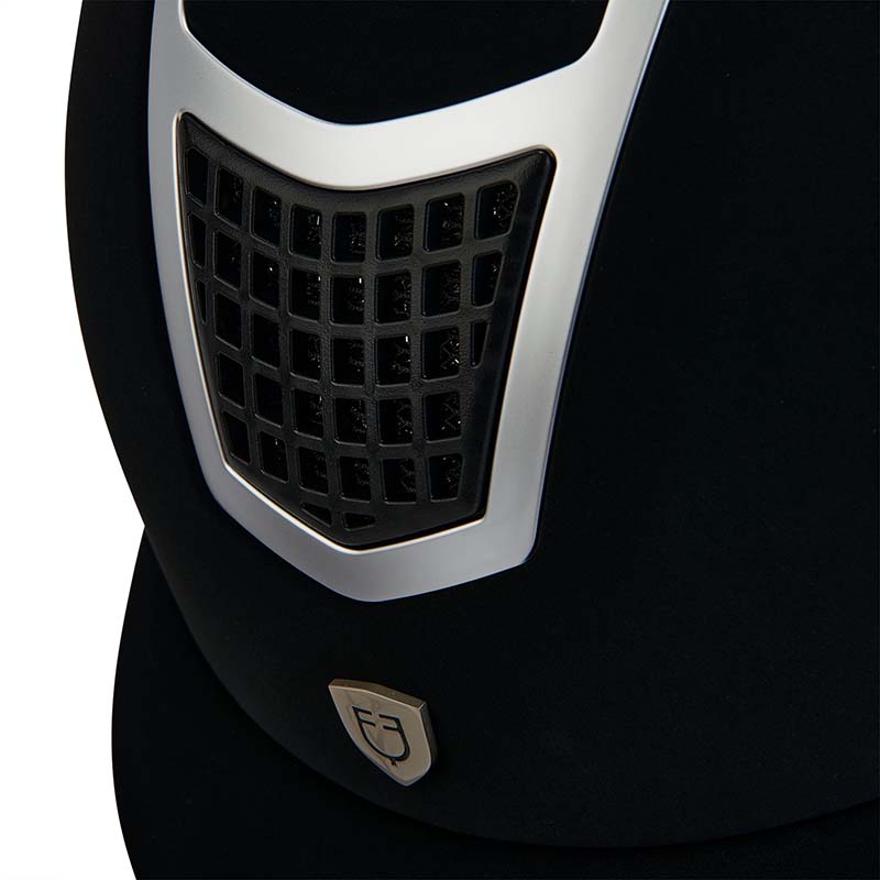 Equestro eclipse plain velvet helmet - 2104
