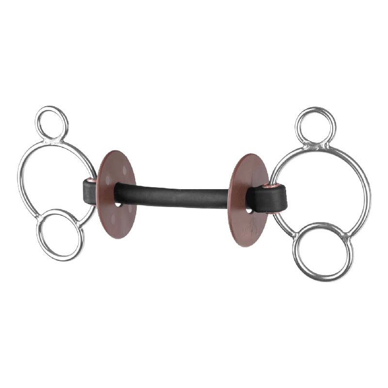 Beris three-ring bit with extra soft mouthpiece