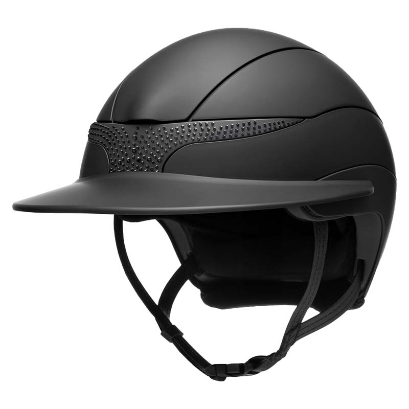 Equiline XANTO Riding Helmet with Crystal front insert - Wide visor - 3303