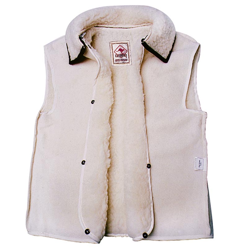 Internal merino wool vest for jacket australian