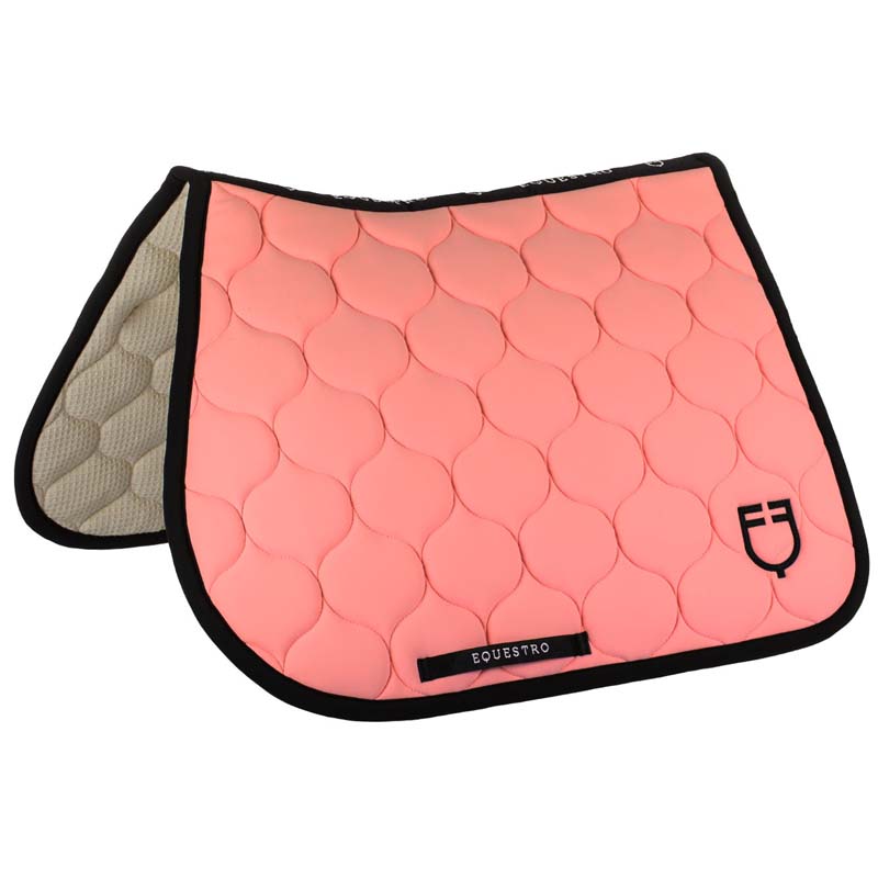 Equestro quilted jumping saddle pad Black Line Edition - 3626
