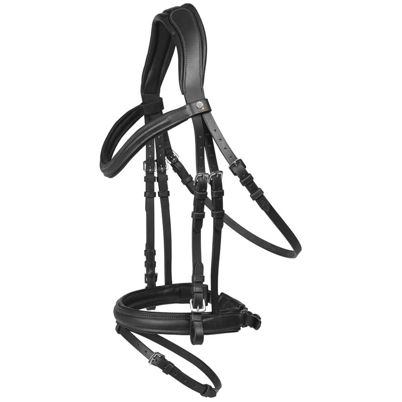 Anatomical Snaffle Bridle Waldhausen X-Line Stockholm with Swedish Noseband - 2336
