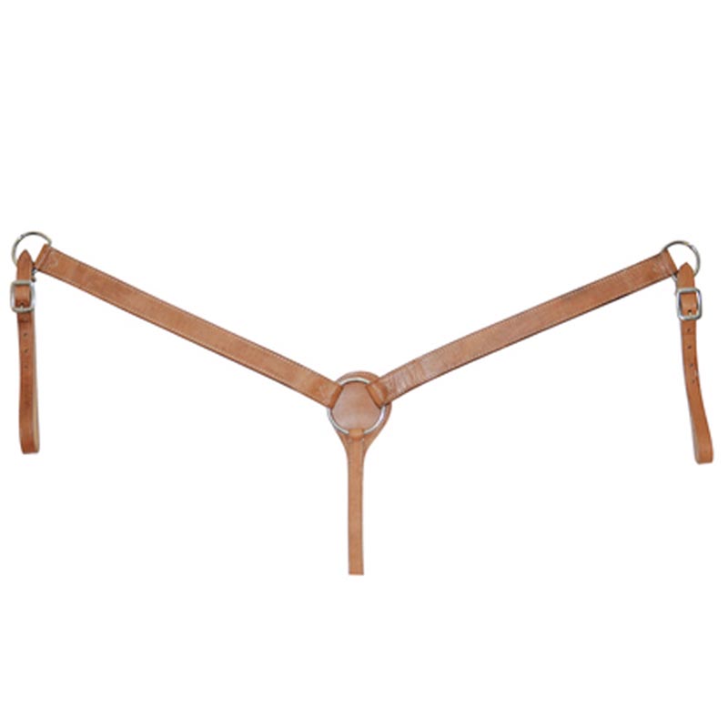 Western breastcollar plain leather one size adjustable