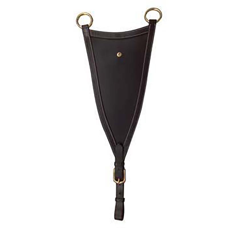 Bib piece with buckle in leather pariani
