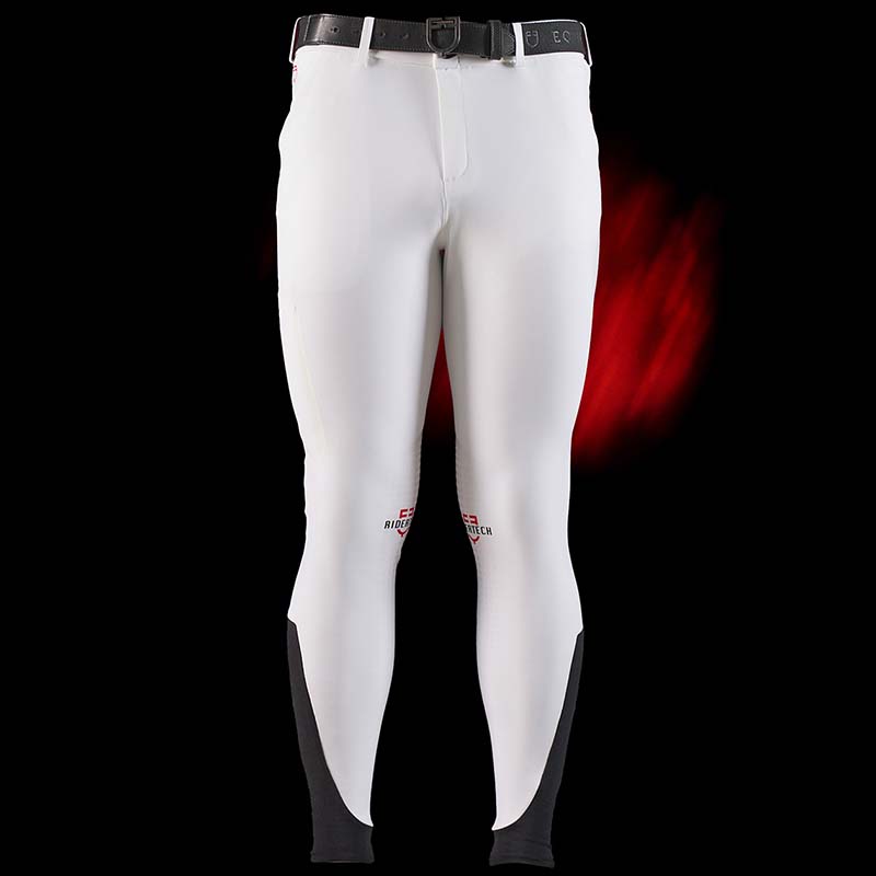Equestro ridertechnology men riding breeches with knee grip