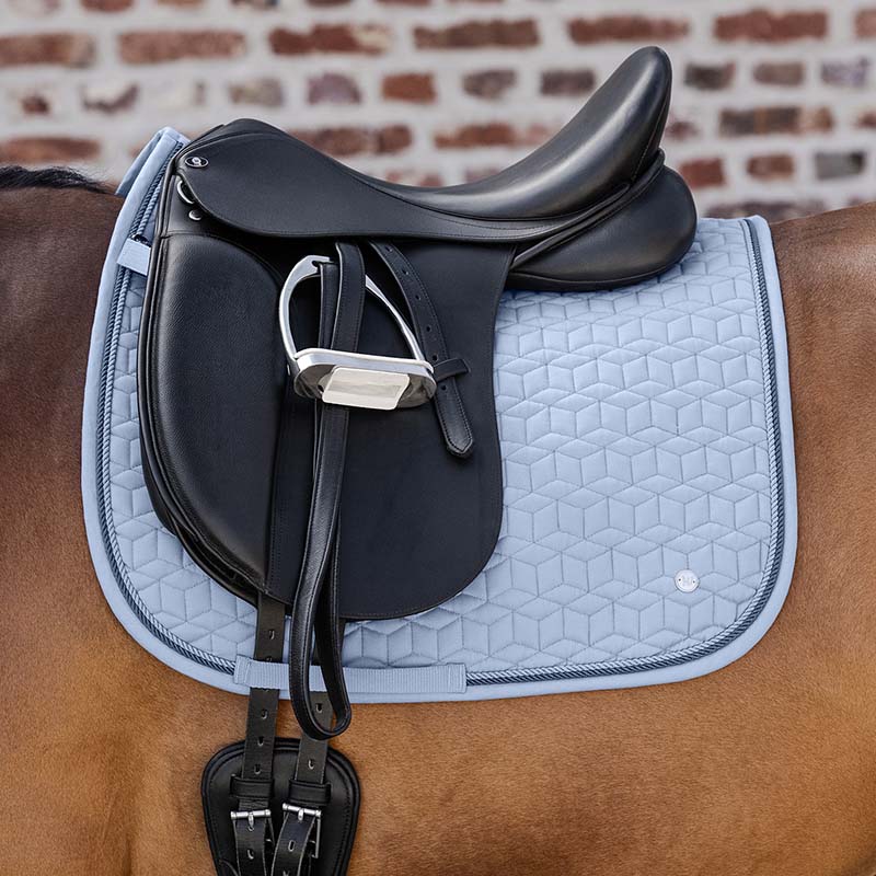 Philadelphia geometric quilted english saddle pad - 3014