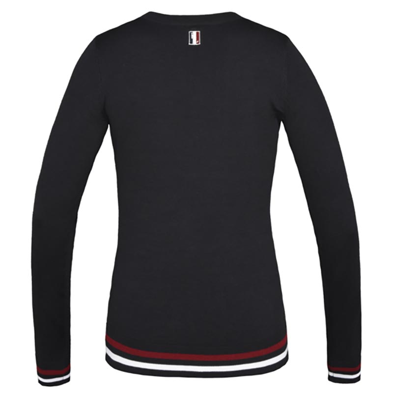 Knitted v-neck woman riding Kingsland - 2164